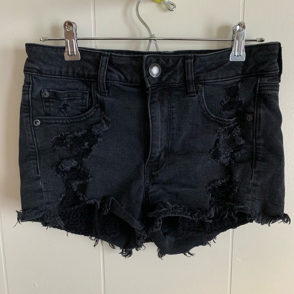 Black High Waisted Shorts